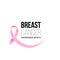 Breast cancer awareness month pink ribbon vector women solidarity symbol icon