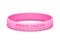 Breast cancer awareness month rubber wristband