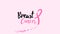 Breast Cancer Awareness pink ribbon 2d animation