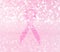 Breast cancer awareness pink ribbon