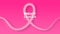 Breast Cancer Awareness pink ribbon animation