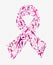Breast cancer awareness pink ribbon shape social