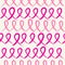 Breast cancer awareness pink ribbons seamless pattern EPS10 file