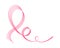 Breast cancer awareness ribbon background. Symbol of the fight against breast cancer.