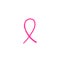 Breast cancer awareness ribbon doodle icon, vector illustration