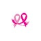 breast cancer awareness,ribbon logo  template-