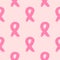 Breast cancer awareness ribbon. A seamless pattern painted with a rough brush.