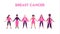 Breast Cancer Awareness women support animation