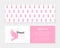 Breast Cancer Fund Card Template, Banner, Brochure, Flyer Design, Women Support, Cancer Prevention, Help and Charity