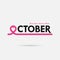 Breast Cancer October Awareness Month Campaign Background.Women