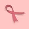 Breast cancer pink awareness ribbon