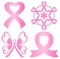 Breast Cancer Pink Ribbon Set/eps