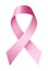 Breast cancer ribbon icon, realistic style