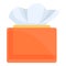 Breast feeding wipes icon, cartoon style