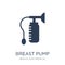 Breast pump icon. Trendy flat vector Breast pump icon on white b