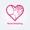 Breastfeeding coalition emblem, breastfeeding week logo