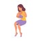 Breastfeeding Isometric Icon