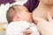 Breastfeeding newborn baby