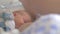 Breastfeeding newborn in maternity hospital