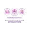 Breastfeeding support group concept icon