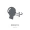 Breath icon. Trendy Breath logo concept on white background from