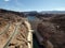 Breath taking Aerial view of the Colorado River, Hoover Dam, and