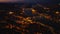 Breath taking night cityscape of metropolis with famous tourist sights near wide Danube river. Budapest, Hungary