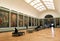 Breath-taking view of long room of masterpieces,The Louvre,2016