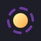 Breathe animation effect flat gradient fill ui icon for dark theme