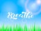 Breathe brush lettering. Vector stock illustration for banner