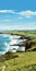 Breathtaking 2d Illustration Of Beautiful Bude, Cornwall Beachscape