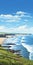 Breathtaking 2d Illustration Of Bude, Cornwall\\\'s Stunning Coastal View