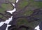 Breathtaking aerial view of landscapes of Kamchatka, Russia