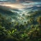 A Breathtaking Aerial View of Lush Rainforest Landscape
