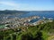Breathtaking cityscape of Bergen view from the top of Mount Floyen, Bergen