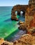 Breathtaking Cliffs Beach Islands Algarve Coast, Portugal