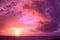 Breathtaking cloudy sunset sky scenery with vibrant pink colors - perfect for a wallpaper