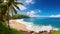 Breathtaking Coastal Paradise Nature\\\'s Serenity. Generative AI