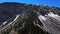 Breathtaking drone view of the beautiful Caucasus Mountains on a summer day