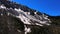 Breathtaking drone view of the beautiful Caucasus Mountains on a summer day