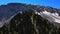 Breathtaking drone view of the beautiful Caucasus Mountains on a summer day