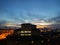 Breathtaking Evening cityscape skyline viewed from above