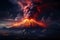 A breathtaking high resolution image captures a volcanic eruptions awe inspiring beauty