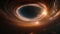 A breathtaking image captures a black hole against the sky, unveiling the universe\\\'s awe-inspiring power and beauty, An