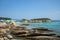Breathtaking Lagonisi beach on Greek peninsula Sithonia