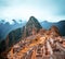 Breathtaking landscape of ancient majestic Machu Picchu city
