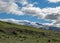 Breathtaking landscape of Eyjafjallajokull glacier and volcano, trekking trail in Thorsmork, southern Iceland