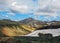 Breathtaking landscape of Landmannalaugar geothermal region with Blahnukur mountain and rhyolite around, South Iceland