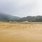 Breathtaking landscape of the morning mist in Portugal