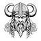 Breathtaking lovely viking emblem logo vector art
